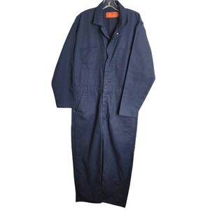 Men's Navy Coverall Work Jumpsuit